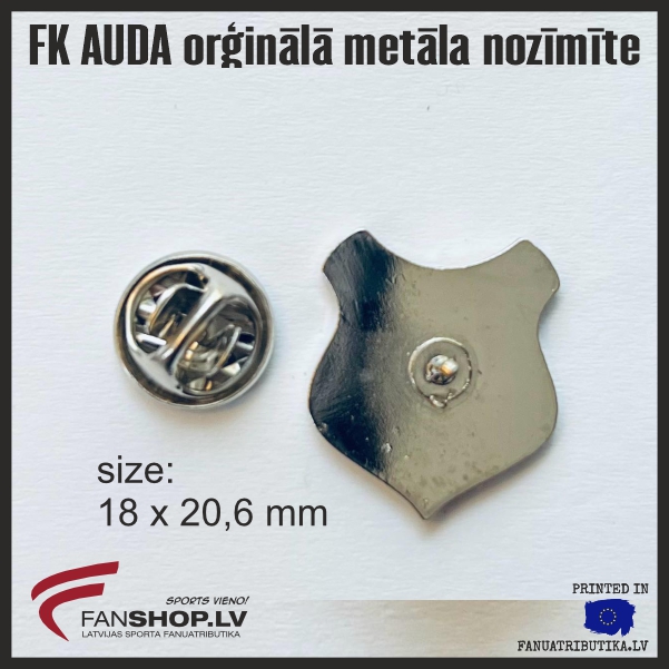 FK AUDA oriģinālā kluba metāla nozīmīte