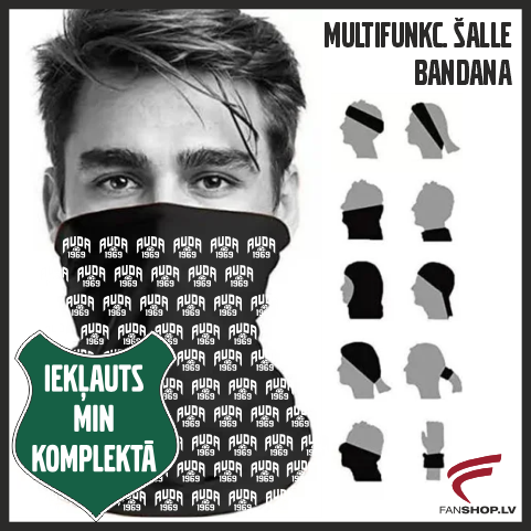 FK AUDA multifunkcionāla šalle (bandana)